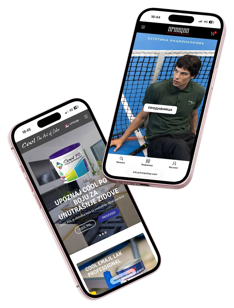 Mobile app development: two apps on iPhone devices