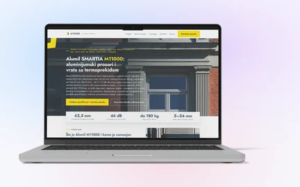 Alumil M11000 – technical website for aluminium profile sales