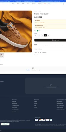 Demo E-Commerce CMS – mobile version