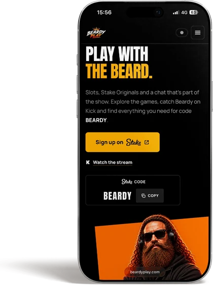 Beardy Play – mobile view