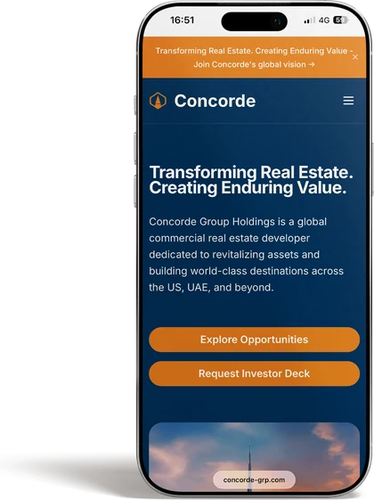 Concorde Group Holdings – mobile version