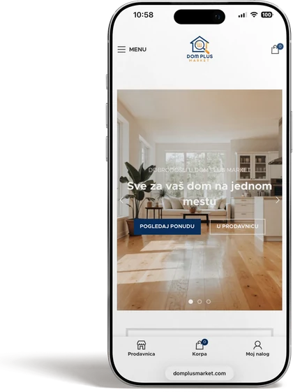 Dom Plus Market – mobile version