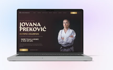 Jovana Preković – bilingual website for an Olympic karate champion