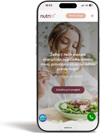 NutriM – mobile version