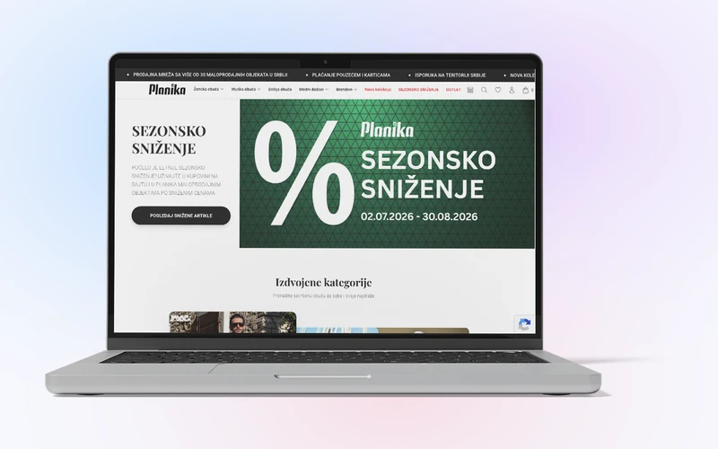 Planika – e-commerce development for a leading Serbian footwear brand