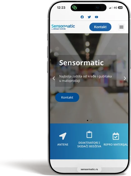 Sensormatic – mobile version