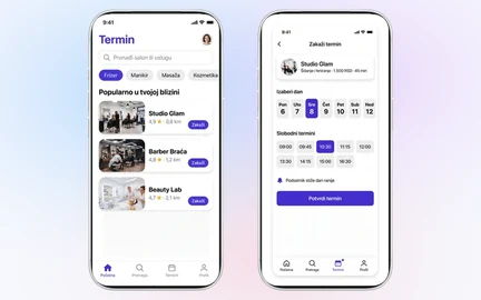 Termin – mobile appointment-booking app for salons