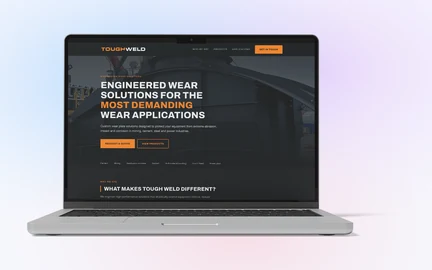 Tough Weld – B2B website for a wear-resistant plate manufacturer