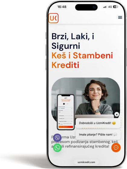 UzmiKredit – mobile version
